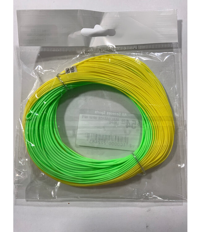 All Seasons Sports REAL GRANDE WF8F W/ 2 LOOPS PALE GREEN/LT YELLOW
