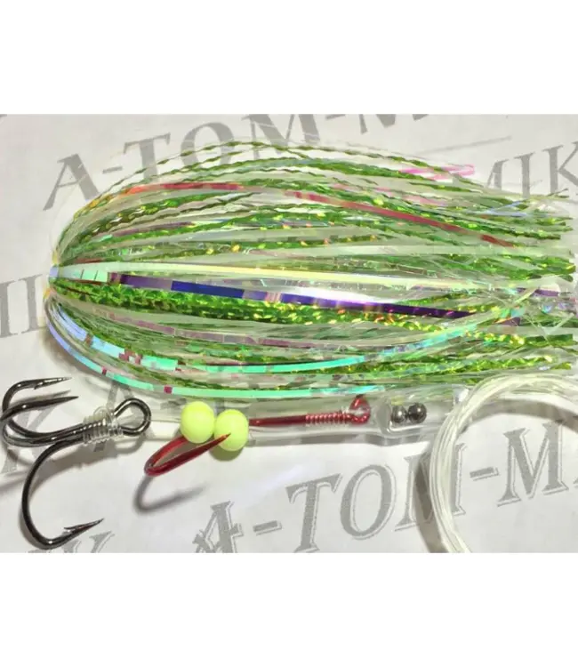 A-TOM-MIK MFG. T-106X A-TOM-MIK TOURNAMENT SERIES TROLLING FLY BIG FIN B GLOW