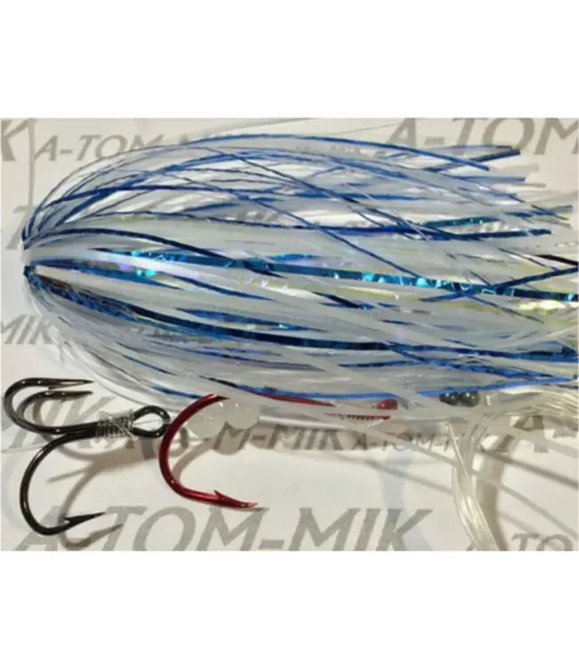 A-TOM-MIK MFG. T-044 A-TOM-MIK TOURNAMENT SERIES TROLLING FLY -  ULTRA BLUE GLOW