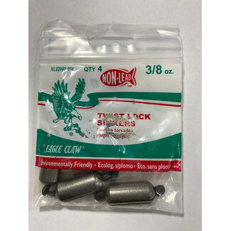 Eagle Claw EAGLE CLAW 3/8 OZ TWIST LOCK SINKER SZ 1  NON-LEAD