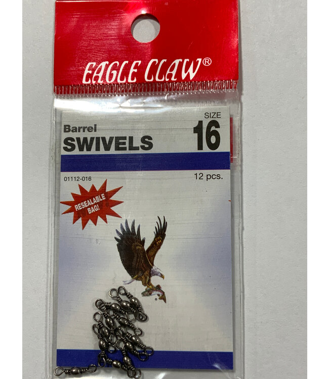 Eagle Claw EAGLE CLAW BARREL SWIVEL SZ 16 12PK