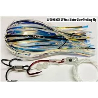 A-TOM-MIK MFG. A-TOM-MIK TOURNAMENT SERIES TROLLING FLY STEEL GATOR GLOW (T-436X)