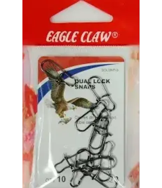Eagle Claw EAGLE CLAW DUAL LOCK SNAPS-4  BLACK 10PK