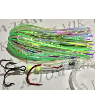 A-TOM-MIK MFG. A-TOM-MIK TOURNAMENT LIVE SERIES TROLLING FLY KC'S BIG FIN LIME (L-238)