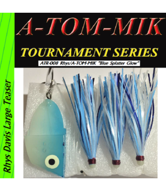 A-TOM-MIK MFG. (ATR-008)  A-TOM-MIK RHYS DAVIS MEAT RIG BLUE GLOW SPATTER
