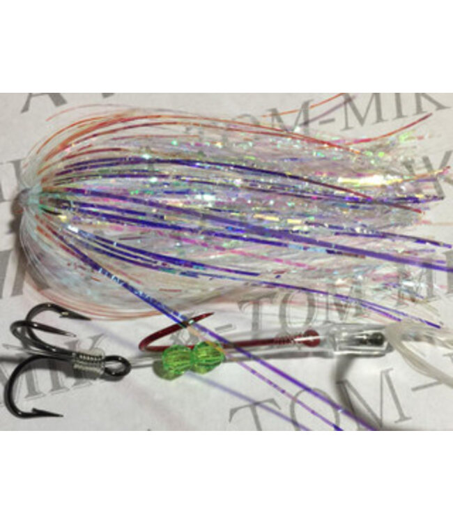 A-TOM-MIK MFG. S-504  A-TOM-MIK TOURNAMENT SERIES TROLLING FLY SHRED MIRAGE PEARL