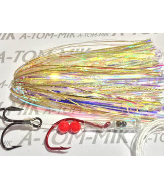 A-TOM-MIK MFG. T-028 A-TOM-MIK TOURNAMENT SERIES TROLLING FLY GOLD PEARL