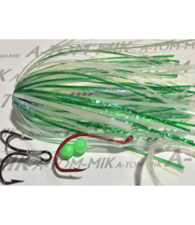 A-TOM-MIK MFG. (T-041) A-TOM-MIK TOURNAMENT SERIES TROLLING FLY ULTRA GREEN GLOW
