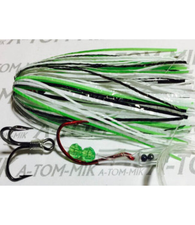 T-198 A-TOM-MIK TOURNAMENT SERIES TROLLING FLY NUCLEAR GREEN GLOW