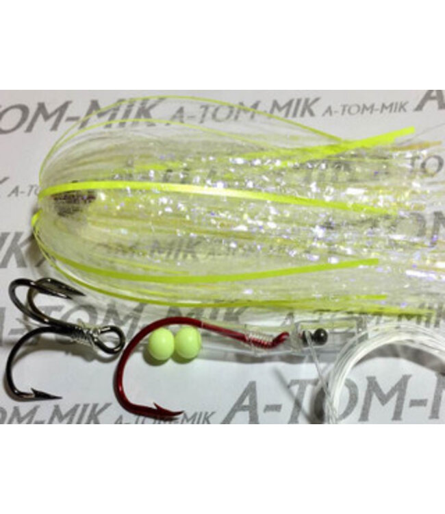 A-TOM-MIK MFG. T-014 A-TOM-MIK TOURNAMENT SERIES TROLLING FLY CHARTREUSE/LBB