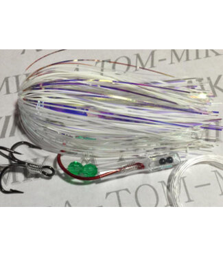 A-TOM-MIK MFG. T-010A A-TOM-MIK TOURNAMENT SERIES TROLLING FLY WHITE MIRAGE