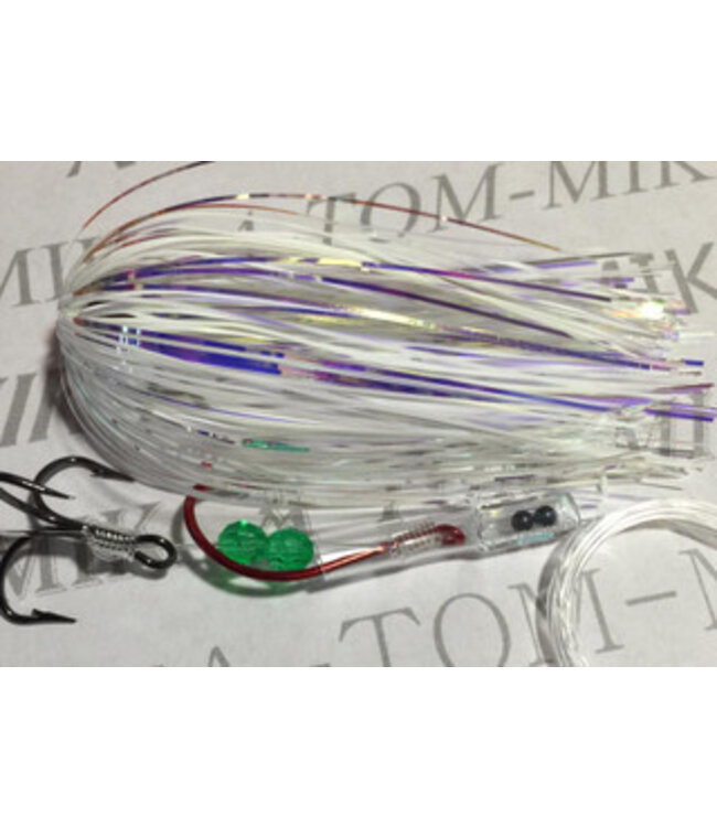 A-TOM-MIK MFG. T-010A A-TOM-MIK TOURNAMENT SERIES TROLLING FLY WHITE MIRAGE