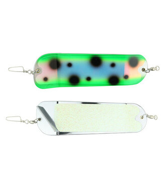 PC8274 MICHIGAN STINGER  FLASHER 8" UV SUPER FROG CHROME
