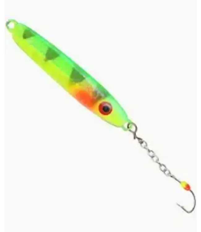 NILS MASTER USA, INC. NILS HAL35-RB 20TH Anniv. Special 'GREEN PERCH/2 TONE GLOW BACK& Glow Bead Hook