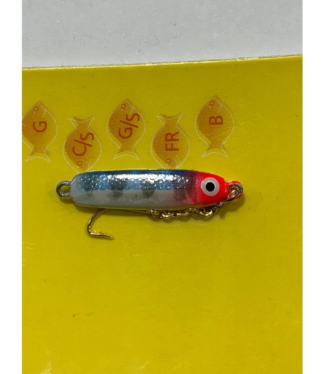 NILS MASTER USA, INC. NILS USA HALI 25 CHAIN JIG RED/BLUE/WHITE/GLOW PERCH