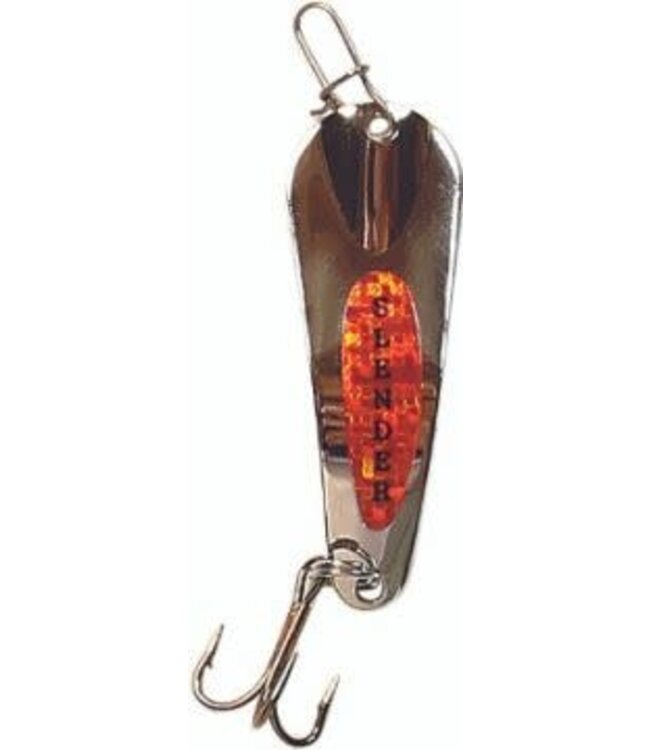 CUSTOM JIGS & SPINS INC. CUSTOM JIGS SLENDER SPOON 1/4OZ SILVER/ORANGE