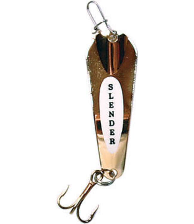 CUSTOM JIGS & SPINS INC. CUSTOM JIGS SLENDER SPOON 1/4OZ SILVER/GLOW
