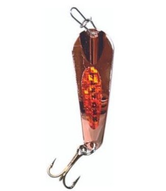 CUSTOM JIGS & SPINS INC. CUSTOM JIGS SLENDER SPOON 1/4OZ COPPER/ORANGE