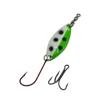 Gibbs-Delta Tackle Koho Casting Spoon Glow Green Gator #55-3/4oz
