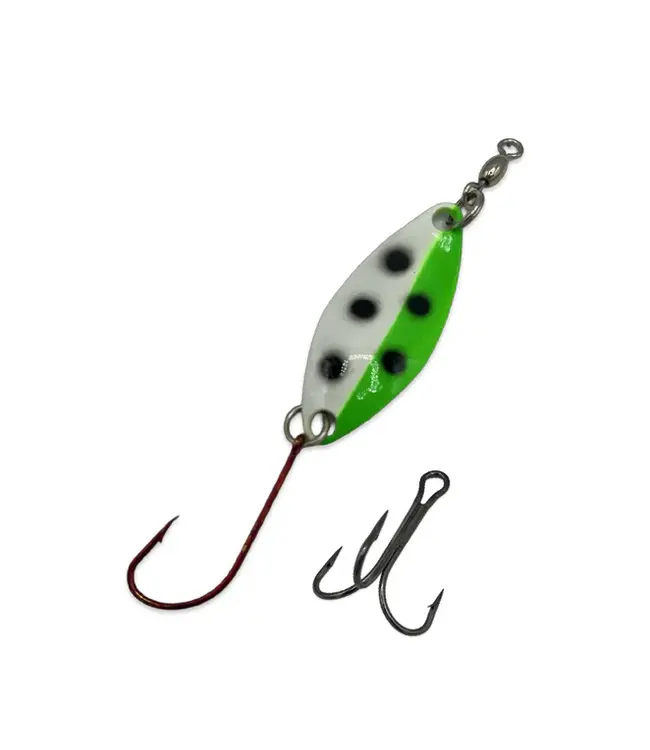 Gibbs-Delta Tackle Koho Casting Spoon Glow Green Gator #55-3/4oz