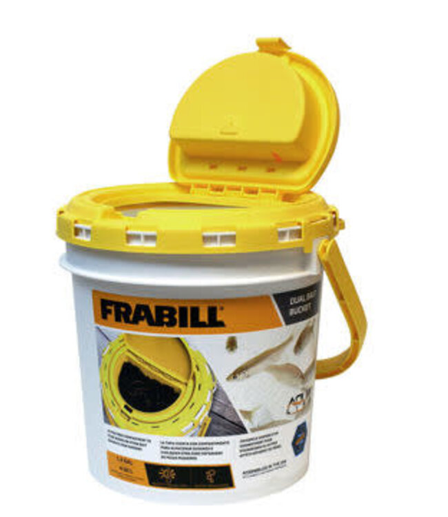 FRABILL Frabill Minnow Bucket insulated Bait Bucket 1.3 gallons w/lid housed aireator