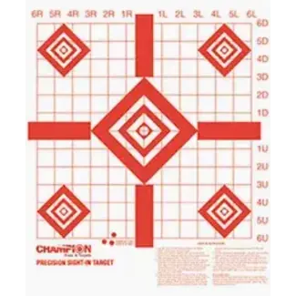CHAMPION RANGE AND TARGET CHAMPION REDFIELD SIGHT-IN TARGET 16"X16" 100PK