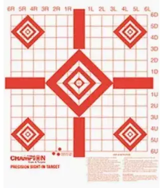 CHAMPION RANGE AND TARGET CHAMPION REDFIELD SIGHT-IN TARGET 16"X16" 100PK