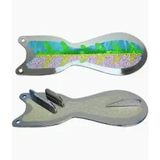 DREAMWEAVER LURE COMPANY DREAMWEAVER SPIN DOCTOR FLASHER 10" CHROME BLUE STUD SD70960L-10
