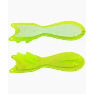 DREAMWEAVER LURE COMPANY DREAMWEAVER SPIN DOCTOR FLASHER 10" YELLOW MOUNTAIN DEW/CRUSH GLOW