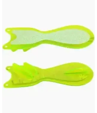 DREAMWEAVER LURE COMPANY DREAMWEAVER SPIN DOCTOR FLASHER 10" YELLOW MOUNTAIN DEW/CRUSH GLOW