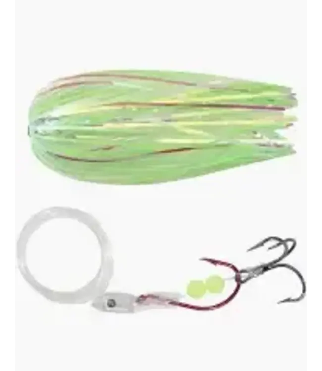 A-TOM-MIK MFG. (S-506) A-TOM-MIK TOURNAMENT SERIES SHRED TROLLING FLY UV GREEN GLOW