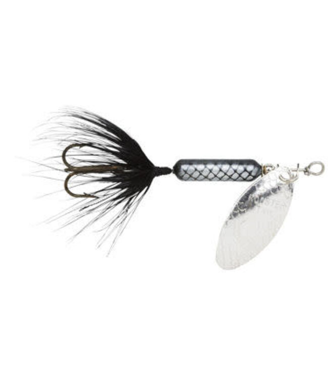 YAKIMA BAIT COMPANY YAKIMA 1/8 OZ ROOSTERTAIL BLACK/SILVER