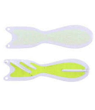 DREAMWEAVER LURE COMPANY DREAMWEAVER SPIN DOCTOR FLASHER 8" WHITE MOUNTAIN DEW GLOW CRUSH (SD70005-8)
