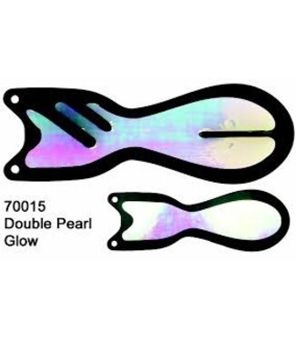 DREAMWEAVER LURE COMPANY DREAMWEAVER SPIN DOCTOR FLASHER 8" BLACK/DOUBLE PEARL GLOW (SD70015-8)