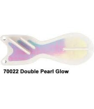 DREAMWEAVER LURE COMPANY DREAMWEAVER SPIN DOCTOR FLASHER 8" WHITE DOUBLE PEARL GLOW (SD70022-8)