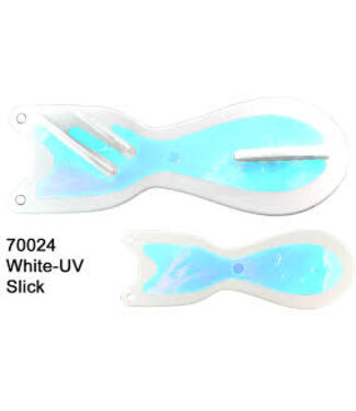 DREAMWEAVER LURE COMPANY DREAMWEAVER SPIN DOCTOR FLASHER 8" WHITE UV UV (SD70024-8)