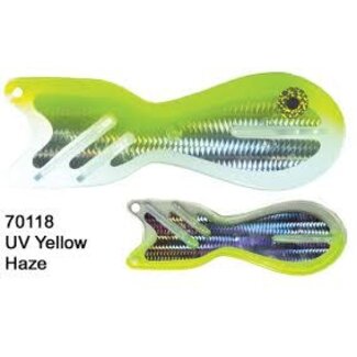 DREAMWEAVER LURE COMPANY DREAMWEAVER SPIN DOCTOR FLASHER 8" UV YELLOW HAZE (SD70118-8)