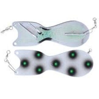 DREAMWEAVER LURE COMPANY DREAMWEAVER SPIN DOCTOR FLASHER 8" WHITE NUCLEAR (SD70135-8)