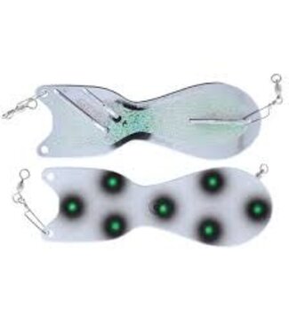 DREAMWEAVER LURE COMPANY DREAMWEAVER SPIN DOCTOR FLASHER 8" WHITE NUCLEAR (SD70135-8)
