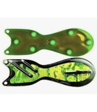 DREAMWEAVER LURE COMPANY DREAMWEAVER SPIN DOCTOR FLASHER 8" GREEN NUCLEAR (SD70137-8)