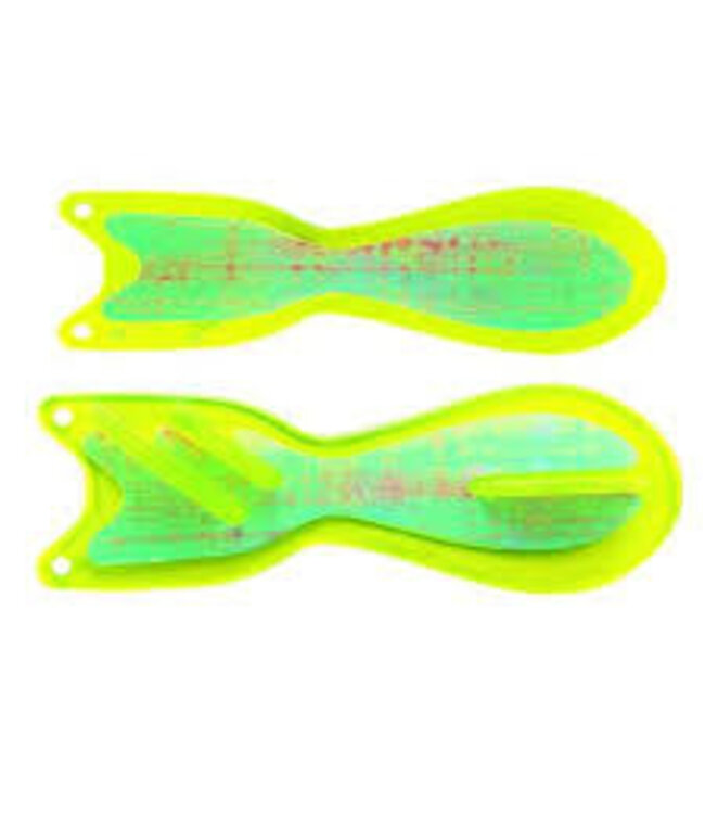 (SD70201-8) DREAMWEAVER SPIN DOCTOR FLASHER 8" CHARTREUSE PEARL GLOW