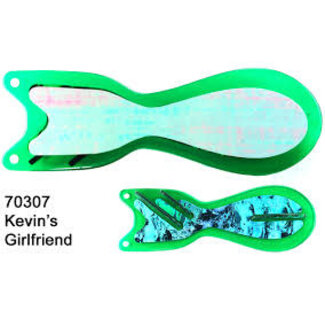 DREAMWEAVER LURE COMPANY DREAMWEAVER SPIN DOCTOR FLASHER 8" KEVIN'S GIRLFRIEND (SD70307-8)