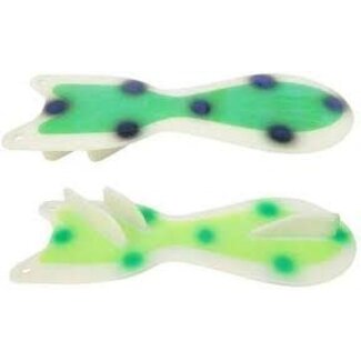 DREAMWEAVER LURE COMPANY DREAMWEAVER SPIN DOCTOR FLASHER 8" TWO FACE GLOW FROG (SD70506-8)