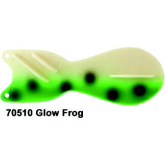 DREAMWEAVER LURE COMPANY DREAMWEAVER SPIN DOCTOR FLASHER 10" TWO FACE GLOW FROG (SD70506L-10)