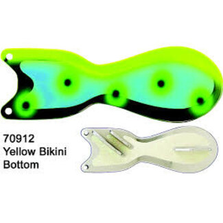 DREAMWEAVER LURE COMPANY DREAMWEAVER SPIN DOCTOR FLASHER 8" YELLOW BIKINI BOTTOM (SD70912-8)