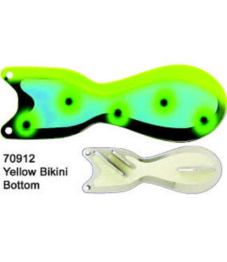 DREAMWEAVER LURE COMPANY DREAMWEAVER SPIN DOCTOR FLASHER 8" YELLOW BIKINI BOTTOM (SD70912-8)
