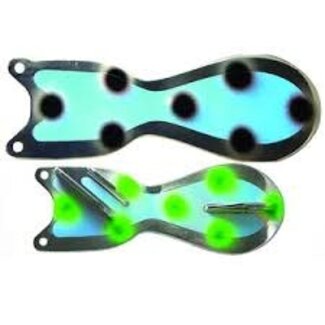 DREAMWEAVER LURE COMPANY DREAMWEAVER SPIN DOCTOR FLASHER 8" UV CHROME TWO FACE