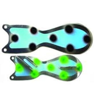 DREAMWEAVER LURE COMPANY DREAMWEAVER SPIN DOCTOR FLASHER 8" UV CHROME TWO FACE