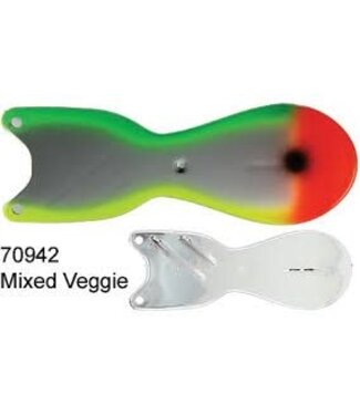 DREAMWEAVER LURE COMPANY DREAMWEAVER SPIN DOCTOR FLASHER 8" MIXED VEGGIE (SD70942-8)