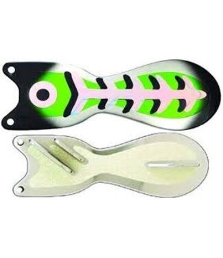 DREAMWEAVER LURE COMPANY DREAMWEAVER SPIN DOCTOR FLASHER 8" CHROME BLACK UV (SD70947-8)